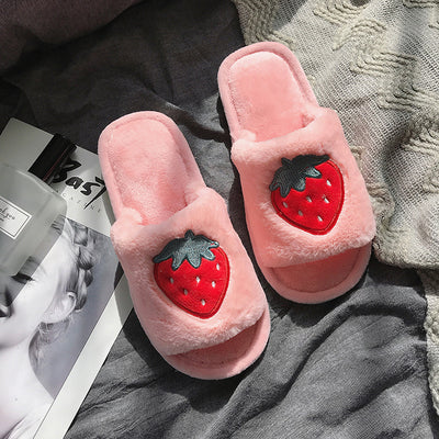 Cute fruit cotton slippers yc21048