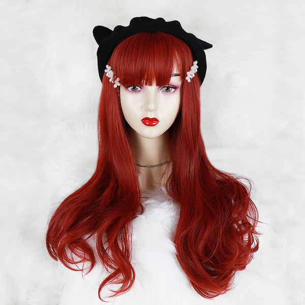 Red Big Wavy Curly Wig an3011