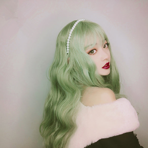 lolita Green Curly hair wig YC23712