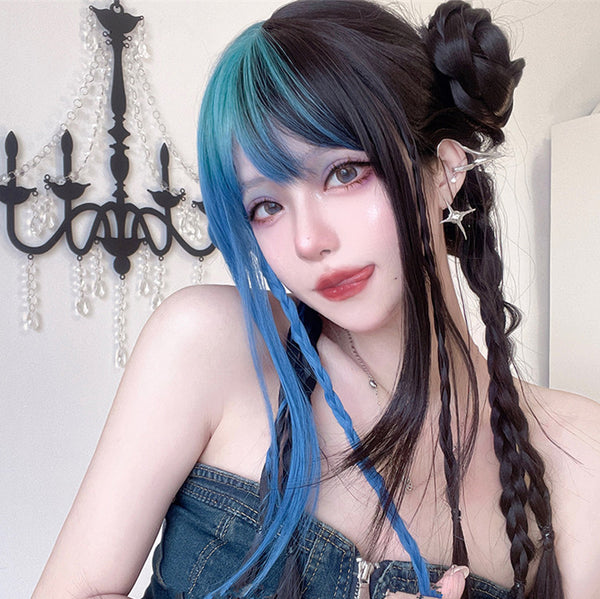 Lolita Punk Long Straight Wig yc50164