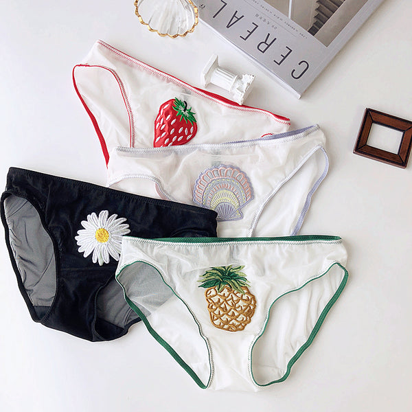 Cute fruit breathable panties yc23043