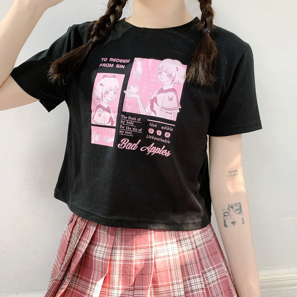 Japanese comic girl T-shirt YC24157