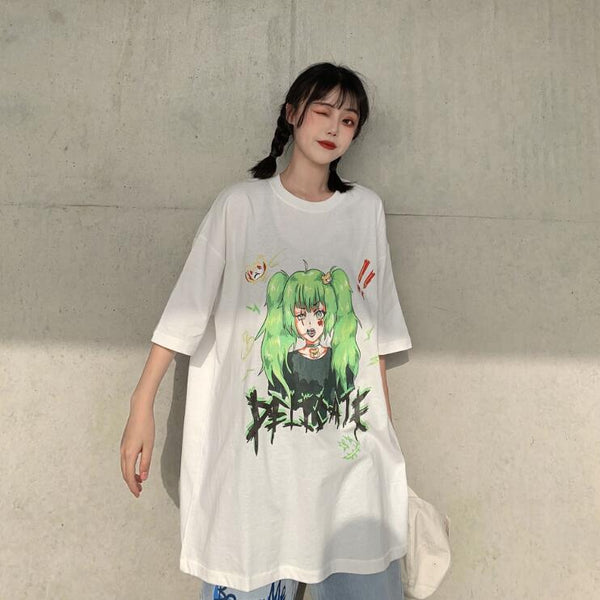 Fashion style anime graffiti T-shirt yc23267
