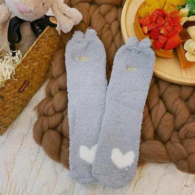 love cat plush cotton socks YC23993