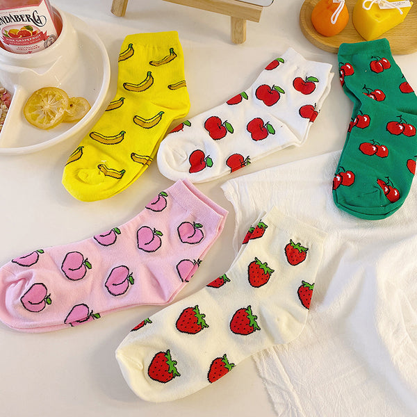 Cute fruit pattern socks yc23583