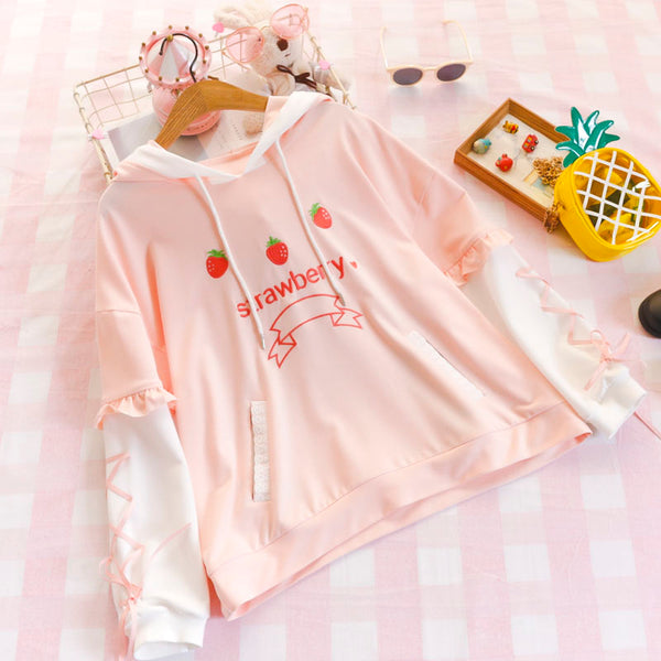 Lolita Strawberry Sweatshirt yc21070