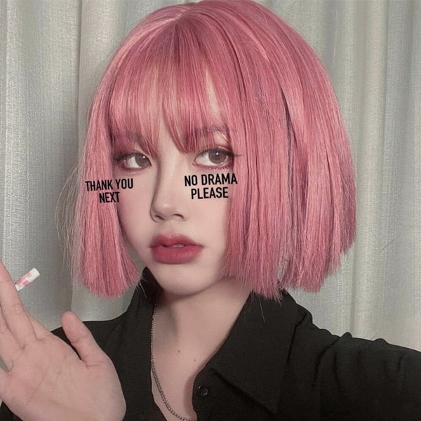 Fashion sweet short straight wig yc23680