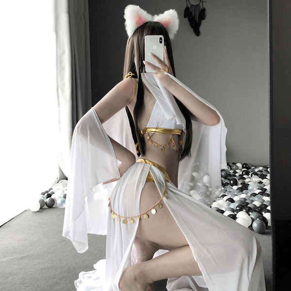 Sexy belly dancer translucent costume yc23552