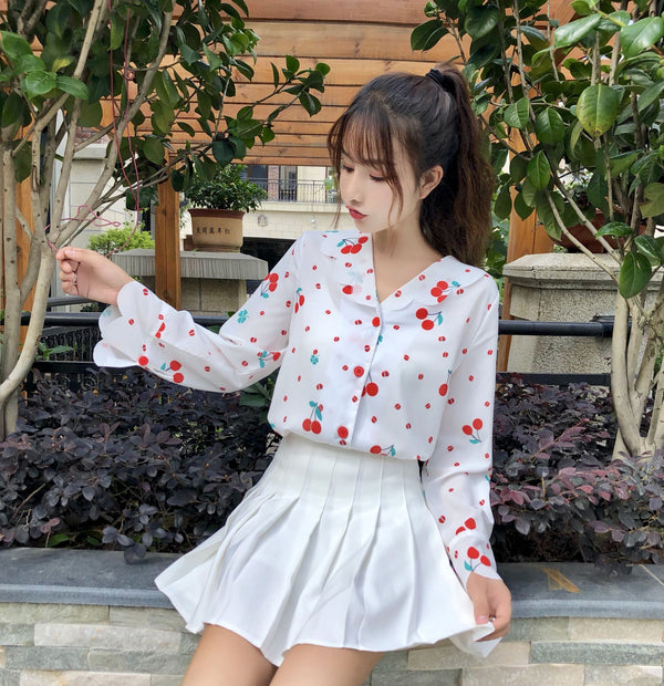 Cute cherry shirt yc21088