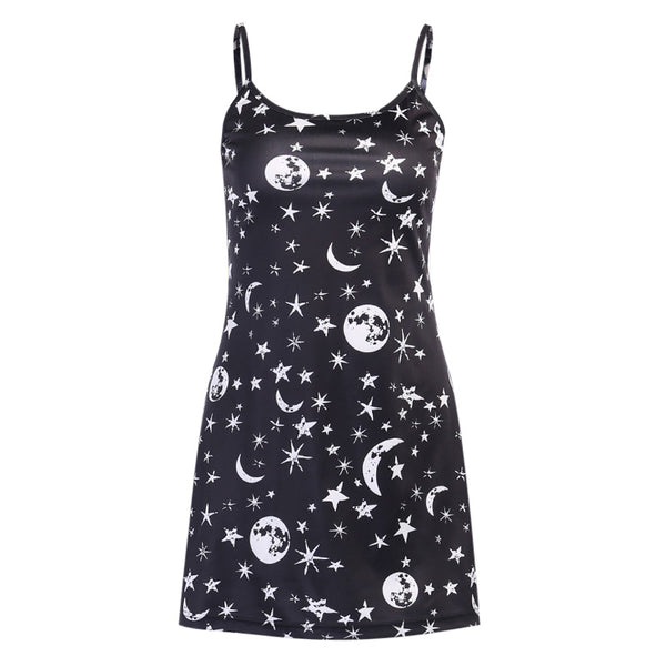 Dark print dress yc22959