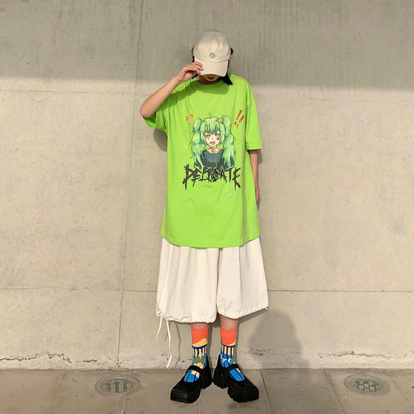 Fashion style anime graffiti T-shirt yc23267