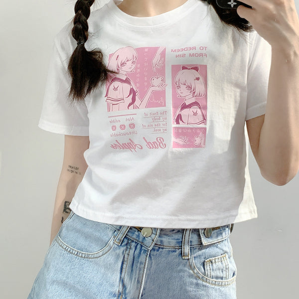 Japanese comic girl T-shirt YC24157