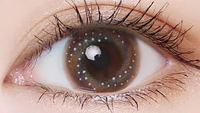 Brown contact lenses (two pieces) YC22072