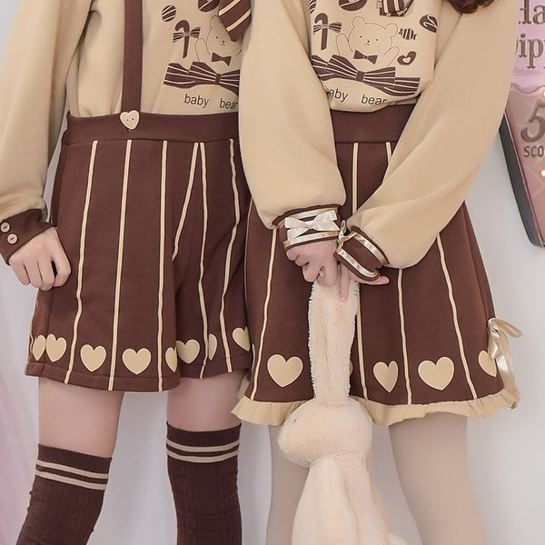 Lolita brown skirt yc23048