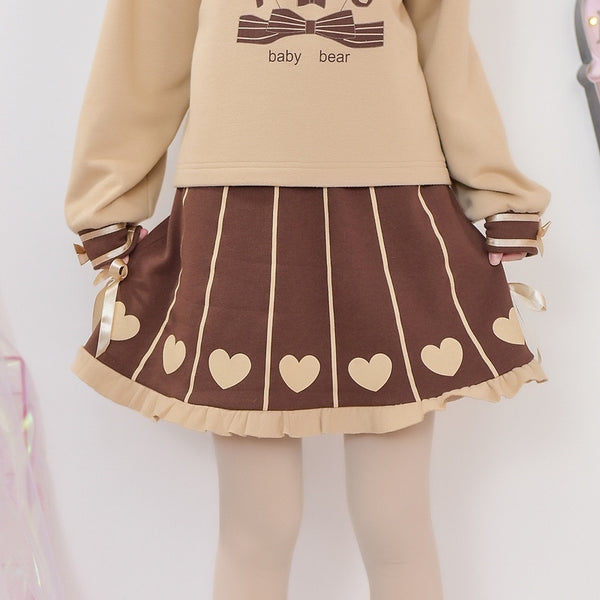 Lolita brown skirt yc23048
