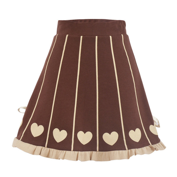 Lolita brown skirt yc23048