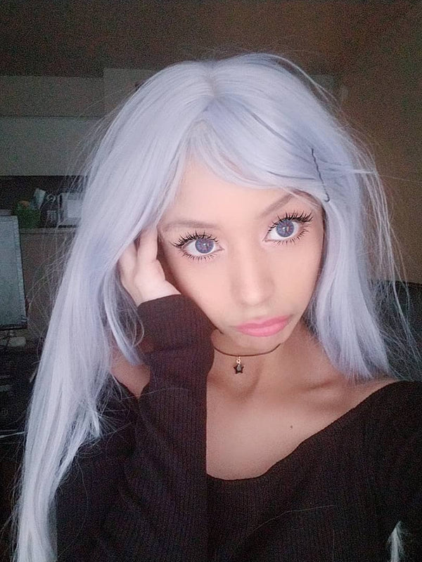 Lolita gray wig (gift Hair net) YC20220