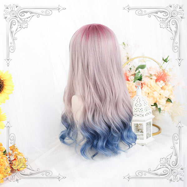 Lolita pink blue Gradient wig YC23901