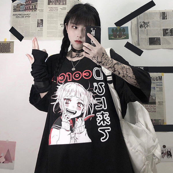 Dark Anime Short Sleeve T-shirt YC23908