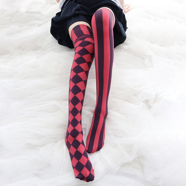 Halloween striped print socks yc23674