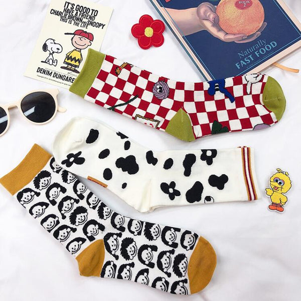 Fashion cute cartoon cotton socks yc23458