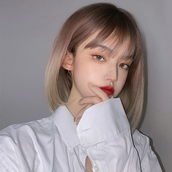 Korean brown short wig YC23877