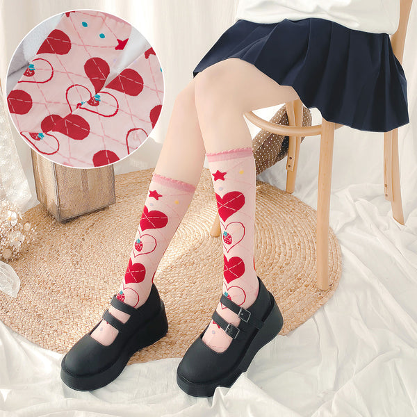 lolita cute strawberry socks YC24036