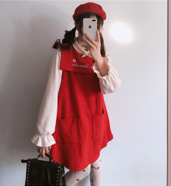 Christmas cute vest dress yc20739