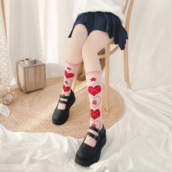 lolita cute strawberry socks YC24036