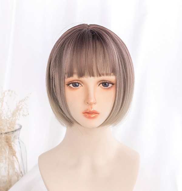 Korean brown short wig YC23877