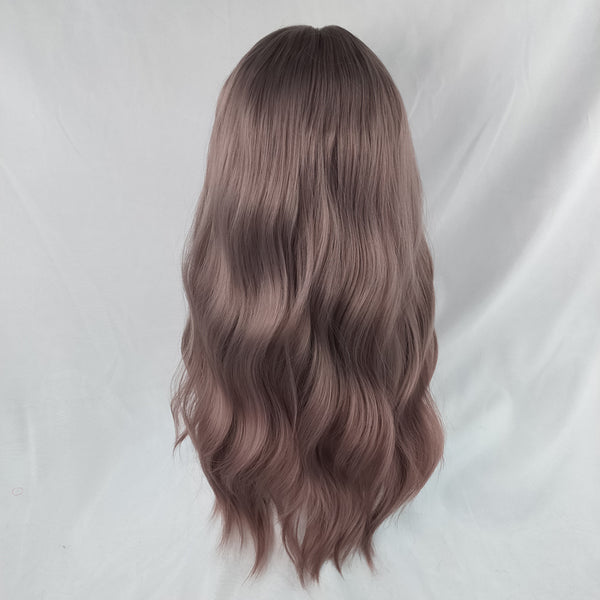 Fashion gray gradient wave curl wig yc23325