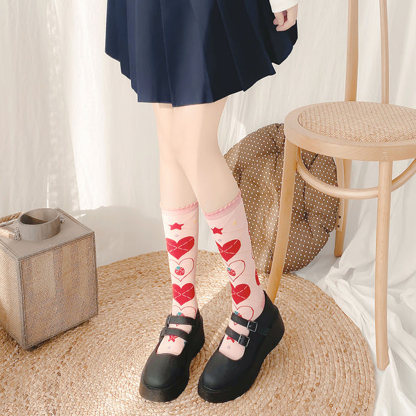 lolita cute strawberry socks YC24036