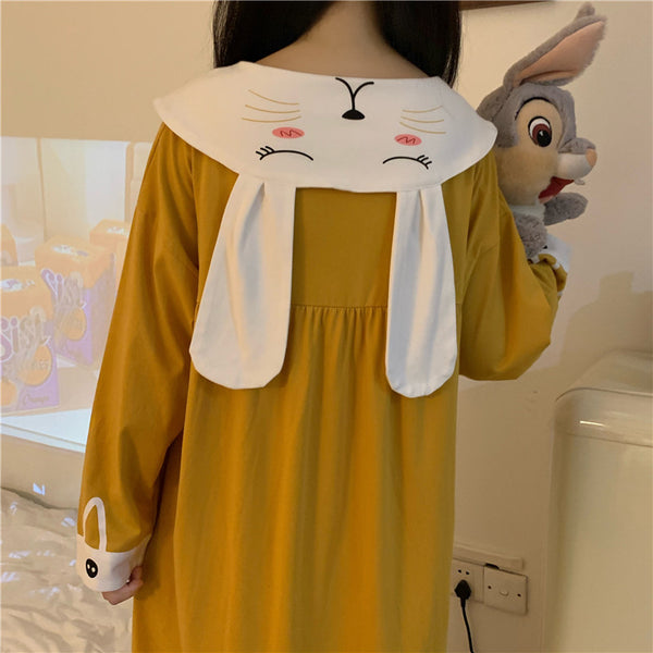 Japanese sweet cute long sleeve nightdress yc23603