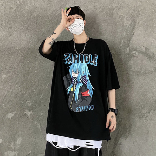 Fashion casual anime pattern T-shirt yc23175