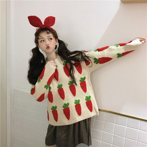 Cute carrot sweater yc21109