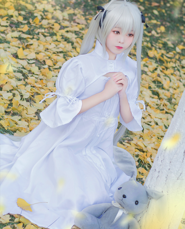 Kasugano Sora cosplay white dress yc20687