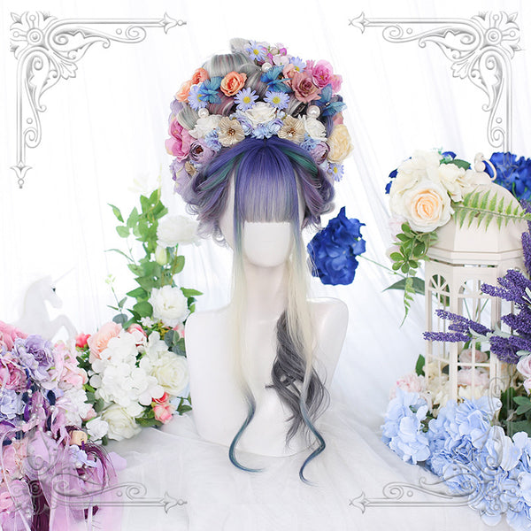 Lolita blue gradient wig Lolita blue gradient wig YC23998