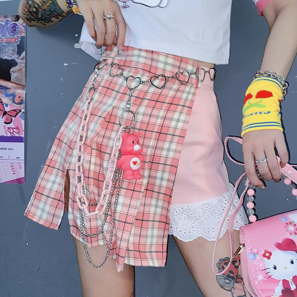 Harajuku sweet plaid pants skirt yc23426
