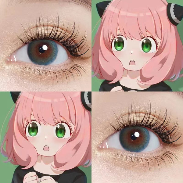 Anime green CONTACT LENSES (TWO PIECES) yc24739