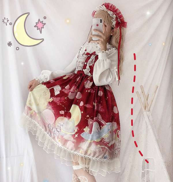 Lolita cat gradient jsk dress yc22783