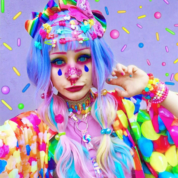 Lolita Harajuku Rainbow Wig yc20942