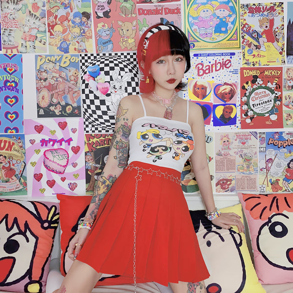Harajuku candy-colors skirt yc23064