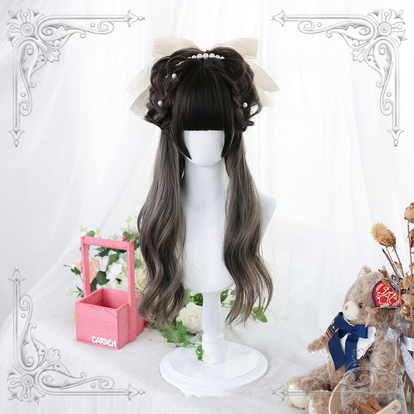 Lolita black grey Gradient wig YC23902