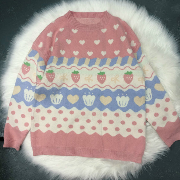 Sweet and lovely autumn/winter long sleeve sweater yc23616