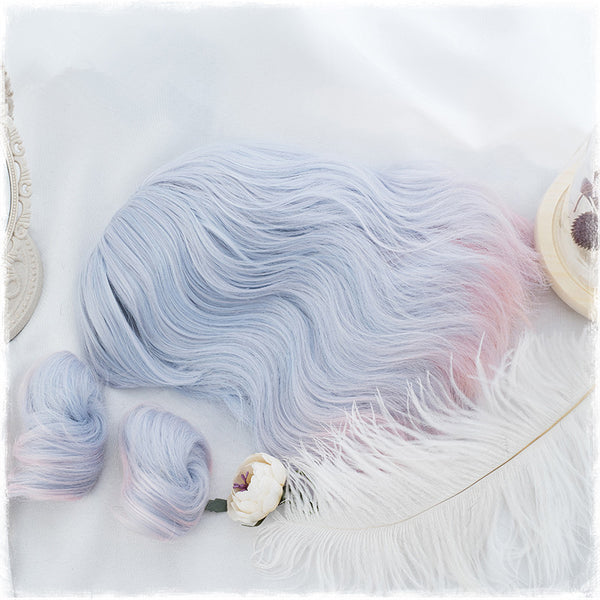 Lolita blue pink mixed wig yc20675