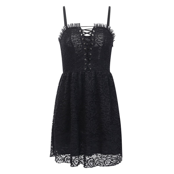 Dark sexy lace dress yc22820