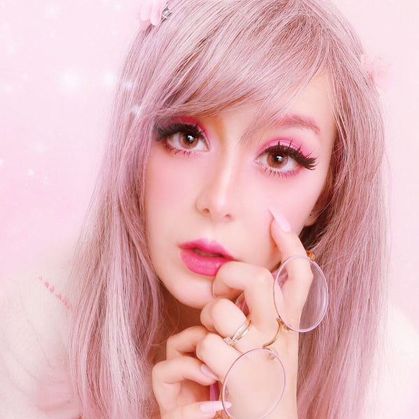 Lolita pink wig (gift Hair net) YC20219