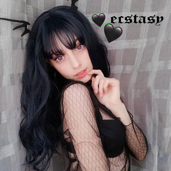 Lolita dark blue wig yc20545