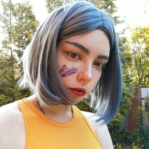 Lolita Blue gray wig yc20918