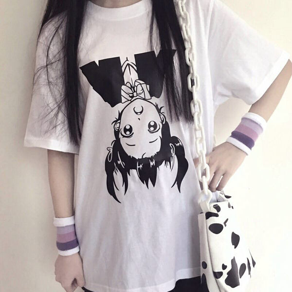Fashion anime print T-shirt yc23069
